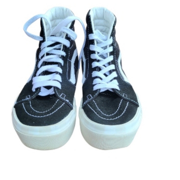 Vans Checkered Platform Stack Seldan Sneaker Black Skate Sk8 Old Skool Women 7 - Picture 7 of 14